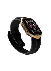 luxury sport watch metal case for apple watch 44mm 42mm protection for apple watch cover for iwatch series 6 se 5 4 3 gold