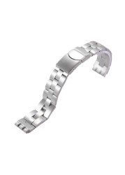 Watch Accessories for Swatch YCS YAS YGS Irony Strap Silver Solid Stainless Steel Watchband for Men/Women Metal Bracelet Stock