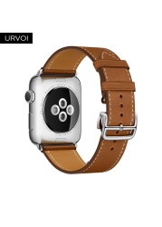 URVOI نشر مشبك الفرقة ل أبل سلسلة ساعة 7 6 SE 5 4 3 21 جولة واحدة حزام ل iwatch 40 44 مللي متر حزام الفرقة سويفت الجلود