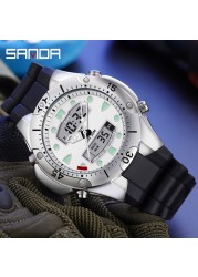 Sanda Top Luxury Sports Men Casual Quartz Watch Military Style Watches Men Waterproof S Shock Male Clock Relogio Masculino 3009