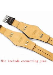 Kadigo for Fossil CH2891 Leather Watch Strap 22mm Replacement with Stainless Steel Buckle - Fossil CH2891 Leather Watch Strap