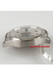 40mm Arc Glass 316L Stainless Steel Watch Case Fit NH35A NH36A Movement