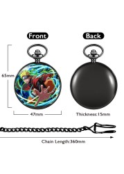 2022 New Custom Men Pocket Watch Japan Animation Style Alloy Case High-end Unise Quartz Watches With Chain for Male Friend