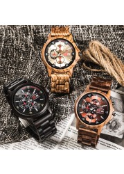 Kunhuang Wooden Watch Men Watches Customized Watches Personality Creative Design Logo Letter Engraved Carved Clock