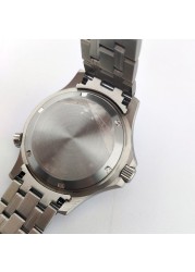 41mm Silver Watch Case Stainless Steel Case Men's Watches Case Watchband Self Matching Bezel Watch Band for miota 8215