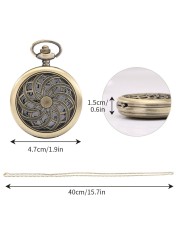 Personalized custom men women quartz pocket watch with thick chain Japan animation personality style neutral fashion watches