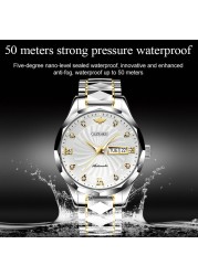 OUPINKE Luxury Brand Men Automatic Mechanical Watch Construction Grade Waterproof Stainless Steel Watchband Male Wristwatch