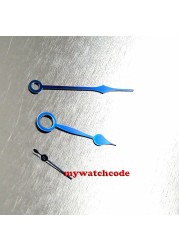 Blue watch hands for 44mm case eta 6497 6498 seagull 3600 3620 movement