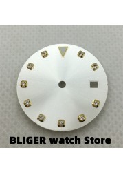 BLIGER 29.3 مللي متر الماس مجموعة ساعة الهاتفي ل ميوتا 8215 8205 821A Mingzhu DG3804 ايتا 2824 2836 حركة