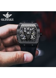 OUPINKE Luxury Brand Men's Mechanical Watches Automatic Swiss Movement Waterproof Sapphire Mirror Men Automatic Watches