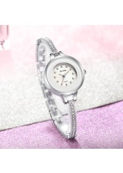 Hot selling new simple lady diamond inlaid women's Quartz Watch Leisure high quality fine crystal with student Watch