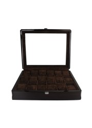 Black Watch Organizer Box Men Case Wood Casket Wooden Display Box Luxury Watches Rectangle Cabinet 6 Seat Man Storage Box