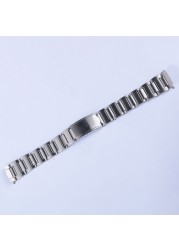 19mm Vintage 316L Hollow Curved End Watch Strap Band Bracelet for Seiko Watch 6139-6002 6000 6001 6005 6032 Chrono