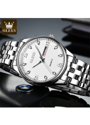 New High Quality Luxury Business Watch Men Quartz Wrist Watch Stainless Steel Classic Sports Watch Relogio Masculino