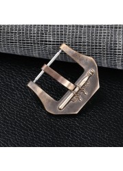 Submarine Bronze Buckle 22 24 26MM For PAM Bronze Watch Leather Rubber Strap Buckle Bronze Watch Buckle