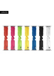 URVOI Parachute Lanyard Band for Apple Watch Series 7 6 SE 5 4 321 Stretch Buckle Rope Strap for iWatch outdoor Design 40 44mm