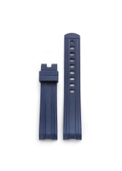 PEIYI Rubber Watchband Men Bracelet for O-MEAG Seamaster 300 Silicone Watches Accessories 20mm Black Wristband