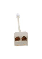 Phone Splitter RJ11 6P4C 1 Male to 2 Female RJ11 to RJ11 Splitter Phone Charger