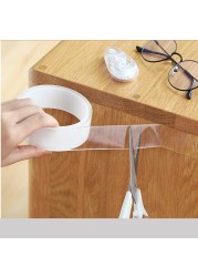 Thick 1/2/3/5M Nano Tape Tracsless Double Sided Tape Transparent No Trace Reusable Waterproof Adhesive Tape Home Cleaning