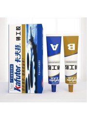 High Temperature 100g AB Glue Metal Repair Glue Cast Iron Steel Strength Repair Adhesive Waterproof Transparent Fast Drying