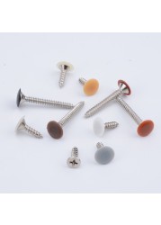 100pcs/bag Plastic Nuts Bolts Covers Outer Protective Caps Practical Self-tapping Screws Cover Decorative Furniture Hardware