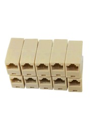 5pcs New Alloy Internet Tools RJ45 CAT5 Coupler Plug Adapter Network Lan Cable Extender Connector