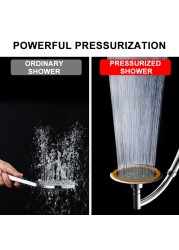 4/6 Inch Adjustable 2 Mode Shower Head Bathroom Handheld Spray Head Home High Pressure Large Rainfall Universal Shower Nozzle