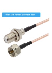 RG179 Cable 75 Ohm F Male Plug to F Male Plug Connector RF Coaxial Cable Extension Pigtail for TV Set-Top Box DIY Jumper