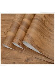 Wood Grain Wallpaper Self Adhesive Removable Contact Paper Plank for Vinyl Countertops for Modern Furniture Renovation