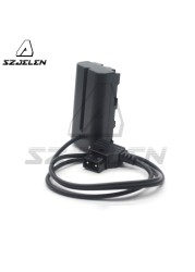 Coiled Power Cable P-Tap D-Tap To NP-F550 F570 Dummy Battery Coupler For Monitors/Lights/Lamps