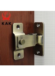 KAK 304 - Stainless Steel Door Lock, 90 Degree Angle Door Lock, Security Sliding Chain, Anti-theft Door Lock, Accessory