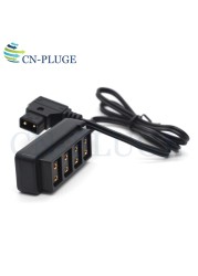 D-Tap Splitter Male to 4 Ports P-Tap, Camera Power Supply, 4-Way Splitter