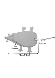2 قطعة الكرتون ماوس شكل سيليكون الباب وقف الماوس شكل الباب وقف هدية أداة الحماية الكهربائية غطاء مع الحبل الطفل لينة سيليكون