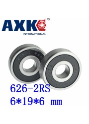 Axk 50 قطعة شحن مجاني مزدوجة المطاط ختم غطاء الكرة أخدود عميق تحمل 626-2rs 6*19*6 Mm