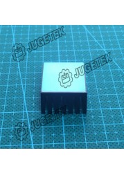 10pcs/lot 23mm Length 23mm Width 10mm Height High Quality Super Heat Conduction Aluminum Black Heatsink With 3M Tape