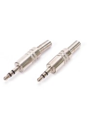 3.5mm 3 Pole Male Repair Headphones Audio Jack Connector Soldering Plug For Most Headphone Jack Replacement