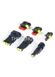 708/352/240pcs HID Connectors Waterproof 1/2/3/4Pin Car Electrical Wire Connector Plug Truck Harness Male Female Crimping Pliers