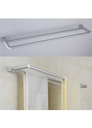 Towel Rail Rack Simple Style Towel Rack Holder Wall Mounted Space Aluminum