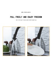 DQOK Kitchen Faucet Pull Out Brushed Nickel Sensor Stainless Steel Black Smart Mixed Induction Tap Touch Control Sink Faucet