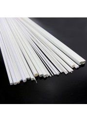 5pcs Styrene ABS Plastic Round Pipe Tube Hollow Tube Architectural Constructions Models OD 2/2.5/3/4/5/6/8/10mm X Length 250mm