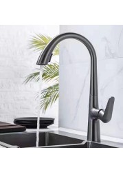 Stainless Steel Pull Out Faucet Hot and Cold Double Tube Rotate Wash Basin Faucet Telescopic Pull Down Kitchen Faucet