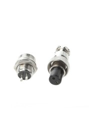 Aviation Plug Male and Female Wire Panel Metal Connector 12mm 2/3/4/5/6 Pin GX12 New