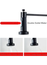 Black Touch Spring Kitchen Mixer Faucets Quality Brass Hot Cold Pull Kitchen Mixer Taps Smart Sensor Touch Kitchen Faucet