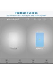 EU WiFi Boiler Water Heater Switch 4400W Tuya Smart Life App Remote Control On Off Timer Voice Control Google Home Alexa Echo