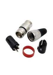 XLR Connector 3Pin Microphone MIC XLR Male Plug XLR Female Jack Adapter For 6.5mm Cable 10pcs/lot