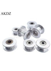 2GT idler pulley 20 teeth bore 5 8mm width bearing timing belt for 10 15mm 3D printer accessories screwing wheel