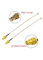 10pcs SMA Female to U.FL IPX Sockets Jack Connectors Adapter RG178/1.13mm Cable SMA Female Pigtail Jumper for WiFi Router GPS AP