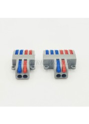 Wire Connector 30pcs SPL-42 SPL-62 Mini Quick Wire Connectors, Universal Compact Wiring Connector, Push-in Terminal Block Connector