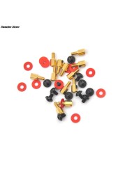 High Quality 10pcs 6.5mm 6-32-M3 Golden Computer Motherboard Riser Silver Screws Washers Red