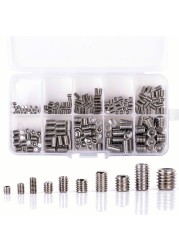 200pcs Assortment Home -M8 Repair Hexagon Manual Fasteners Stainless Steel Lightweight Screw Set